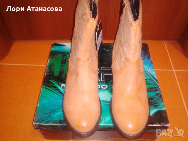 Ежедневни дамски боти от висококачествена еко кожа с активен цип отстрани, снимка 3 - Дамски боти - 30789204