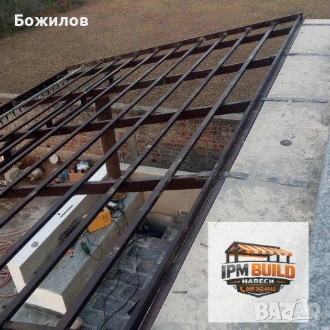 Метални навеси за покриване на тераси, гаражи, входни козирки, термопанели, покривало за коли , снимка 14 - Монтажи - 46826803