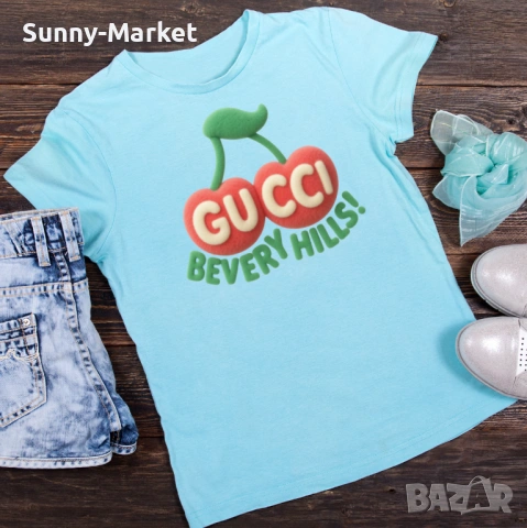 Дамска тениска GUCCI / Гучи с къс ръкав XS-4XL, снимка 3 - Тениски - 54102308