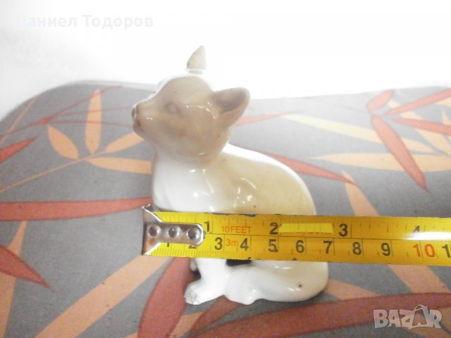 Старa Българска  Порцелановa Фигурa - Котка, снимка 10 - Статуетки - 38374500