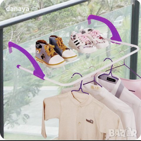 3398 Сушилник за дрехи за радиатор или балкон, снимка 7 - Сушилници - 39403156