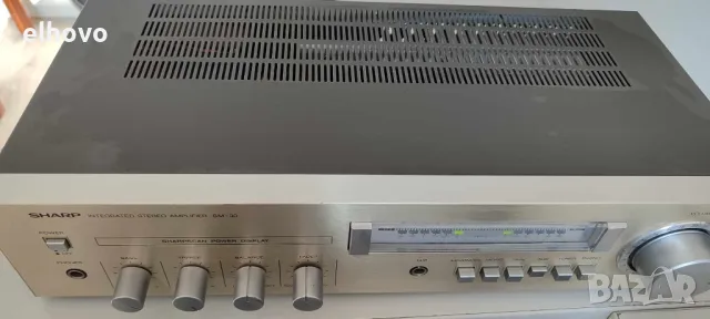 Стерео усилвател Sharp SM-30, снимка 4 - Ресийвъри, усилватели, смесителни пултове - 48388231