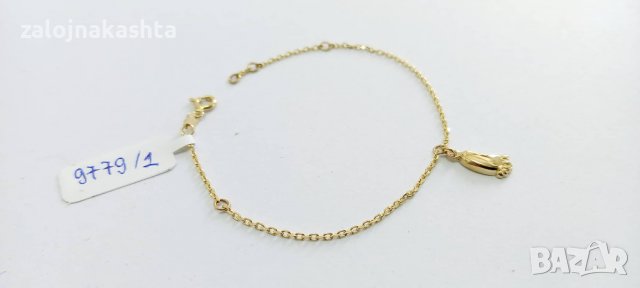 Нова Златна гривна-1.57гр/14кр, снимка 3 - Гривни - 37084199