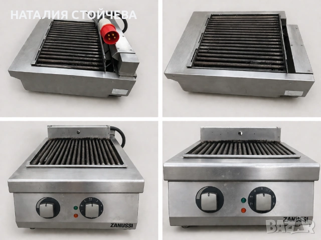 Професионална електрическа скара ZANUSSI - трифазна, водна баня