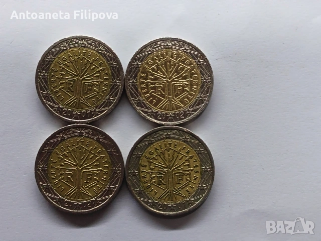 френска монета от 2 евро дървото на живота, снимка 2 - Други ценни предмети - 54093431