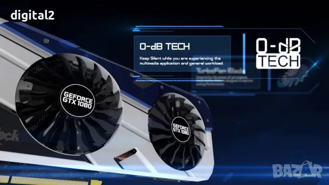 Видеокарта Palit GeForce GTX 1080 8GB GameRock Premium 12 м. Гаранция, снимка 3 - Видеокарти - 49572770