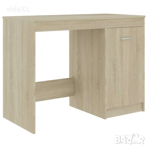vidaXL Бюро, дъб сонома, 140x50x76 см, инженерно дърво, снимка 5 - Бюра - 56146582