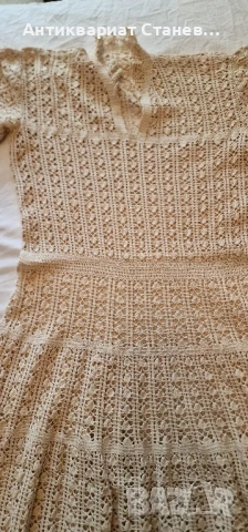 Ръчно плетена рокля на една кука УНИКАТ, снимка 8 - Рокли - 51330715