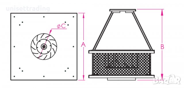 Покривен вентилатор 2200 m3/h (за аспирация), снимка 10 - Други машини и части - 37752071