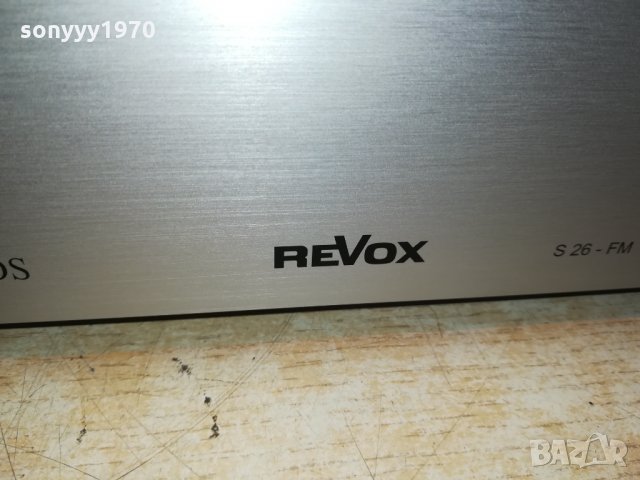 REVOX S26 STEREO TUNER-MADE IN GERMANY-SWISS 0112211711, снимка 5 - Ресийвъри, усилватели, смесителни пултове - 34994954