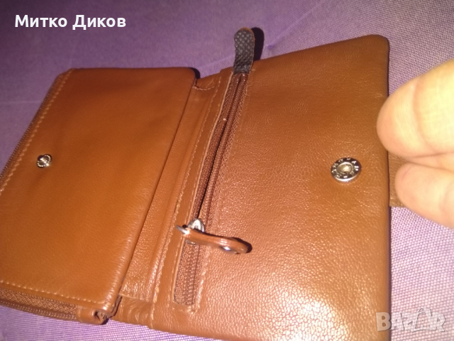 Кожен портфейл с два ципа 125х88мм, снимка 5 - Портфейли, портмонета - 36483148