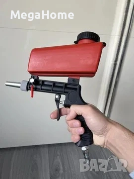 Преносим пневматичен пистолет за пясъкоструене, голям капацитет, ергономична дръжка, снимка 6 - Други инструменти - 53096785