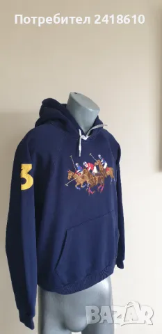 POLO Ralph Lauren Racing Horses Hoodie Womens Size L ОРИГИНАЛ! Дамски Суичър!, снимка 6 - Суичъри - 49796105