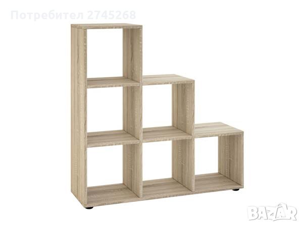 Красива дървена етажерка с 6 разделения