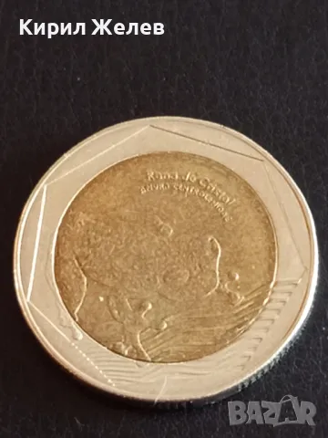 БИМЕТАЛНА Монета 500 песос 2019г. Колумбия за КОЛЕКЦИОНЕРИ 32071, снимка 2 - Нумизматика и бонистика - 48860474