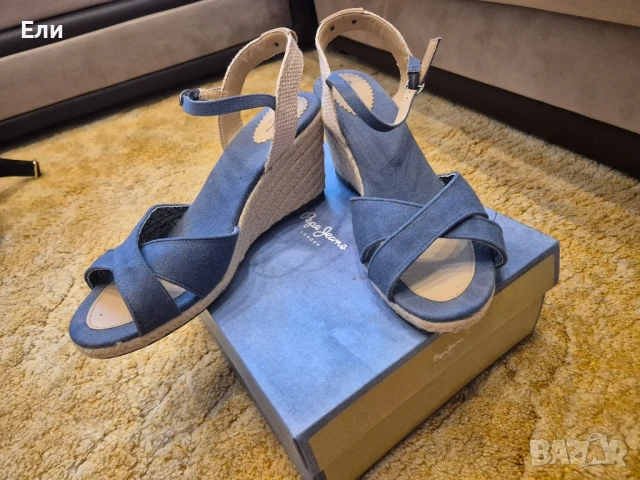 Сандали на платформа на PEPE JEANS, снимка 1