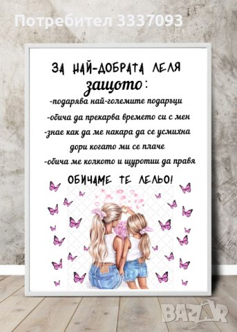 Постер за "Най-добрата Леля" , снимка 7 - Подаръци за жени - 42794122