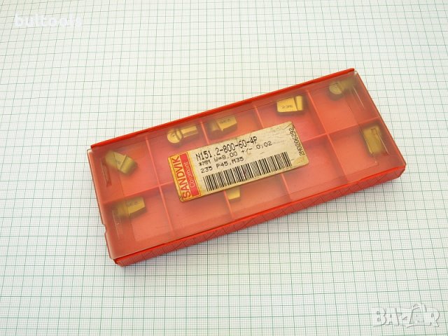 10 бр. твърдосплавни пластини N151.2-800-60-4P SANDVIK