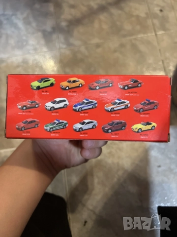 Метална кола BMW Welly Series – червена, нова в кутия, снимка 3 - Други игри - 56016076