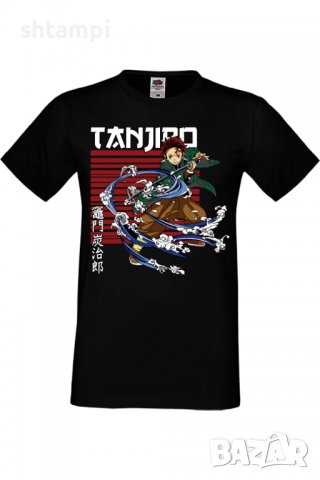 Мъжка тениска Demon Slayer Tanjiro Kamado,Анимация,игра,Празник,Повод., снимка 2 - Тениски - 37939206