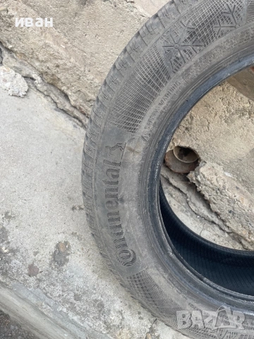 Continental winter contact 195/65/15, снимка 3 - Гуми и джанти - 53934376