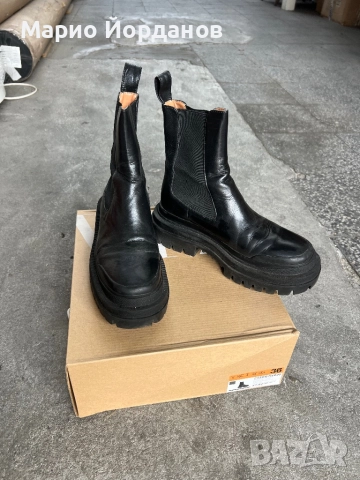 Боти черни ZARA, естествена кожа