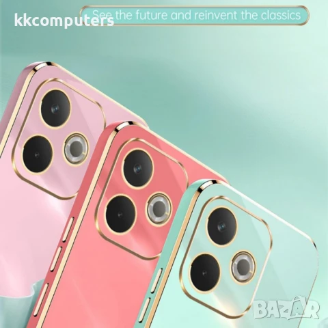 OPPO A5 Pro 5G XINLI Electroplate Калъф с Пръстен + Скрийн Протектор – 7 Цвята, снимка 8 - Калъфи, кейсове - 50573724