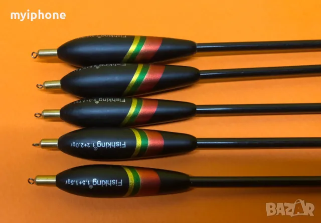 5 броя комплект плувки различни грамажи от 3 до 5,5 грама