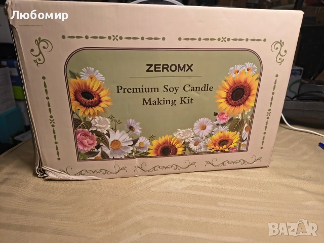 Комплект за изработка на свещи ZEROMX за начинаещи възрастни – 1200 г соев восък, , снимка 3 - Декорация за дома - 53040924