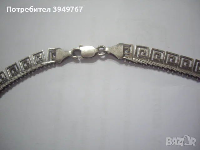 Старо сребърно колие., снимка 2 - Колиета, медальони, синджири - 49315638