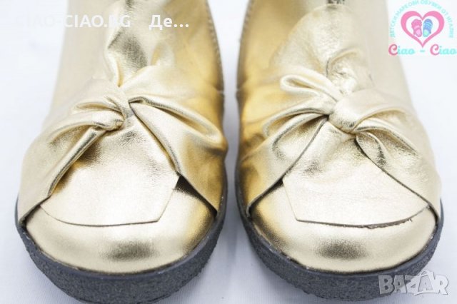 №22, Италиански Бебешки боти от Естествена кожа в златисто Falcotto by Naturino, снимка 2 - Бебешки боти и ботуши - 30853314