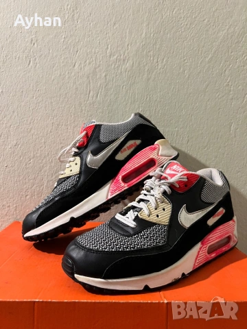 Nike Air Max 90 LE GS ‘Black Metalic Silver, снимка 2 - Маратонки - 50323715