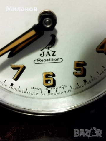 Стар механичен будилник, настолен часовник, снимка 3 - Антикварни и старинни предмети - 52877864