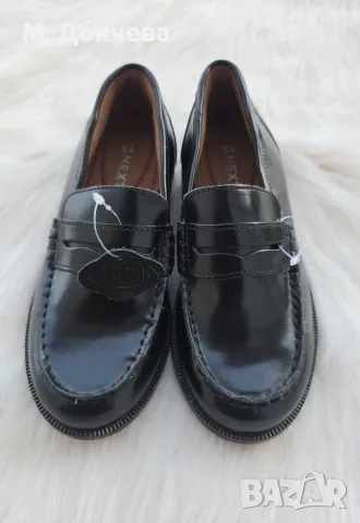 Детски официални обувки Next Black Leather Loafers №31 - НОВИ, снимка 17 - Детски обувки - 55958717