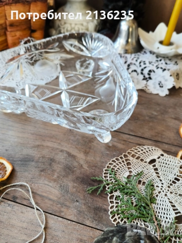 Кристална кипа, снимка 6 - Сервизи - 52632598