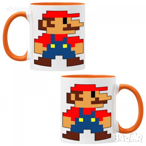 Чаша Super Mario 8-bit,Керамична Чаша, Кафе Чай, Игра,Изненада,Подарък,Повод,Празник,Рожден Ден, снимка 4 - Чаши - 38481911