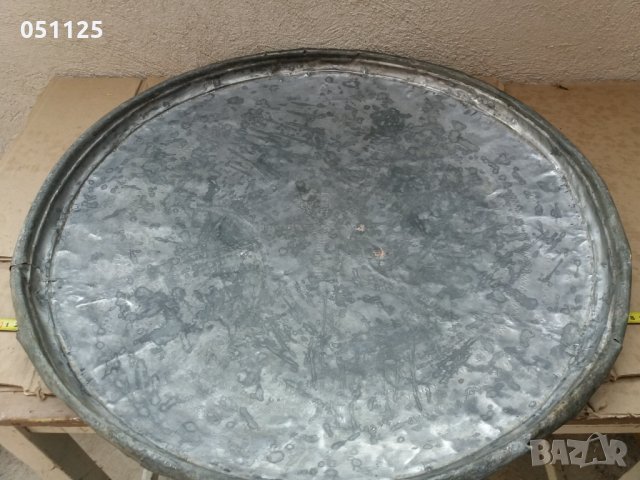 уникална османска кована орнаментирана синия, тепсия поднос 