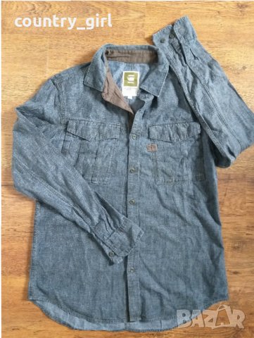 g-star rovic shirt - страхотна мъжка риза КАТО НОВА, снимка 6 - Ризи - 29095894