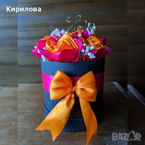 сатенени рози и букети, снимка 11 - Други - 50901284