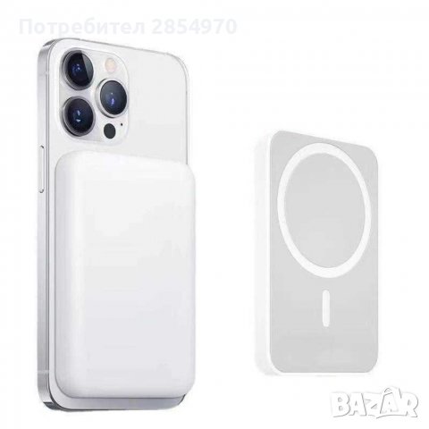 Безжична външна батерия Магкнитна за iPhone, снимка 4 - Външни батерии - 39101365