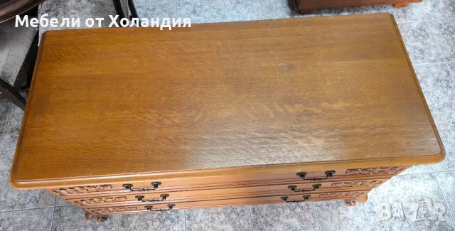 Голям скрин Луи XV, снимка 5 - Скринове - 56541373