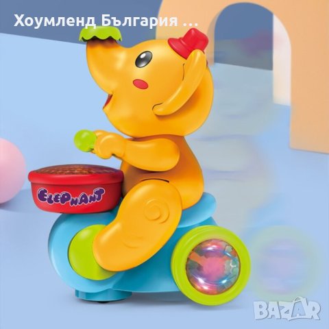 Музикална детска играчка слонче, снимка 4 - Образователни игри - 42077827