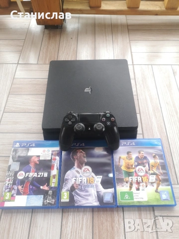Playstation 4 SLIM + 3 игри