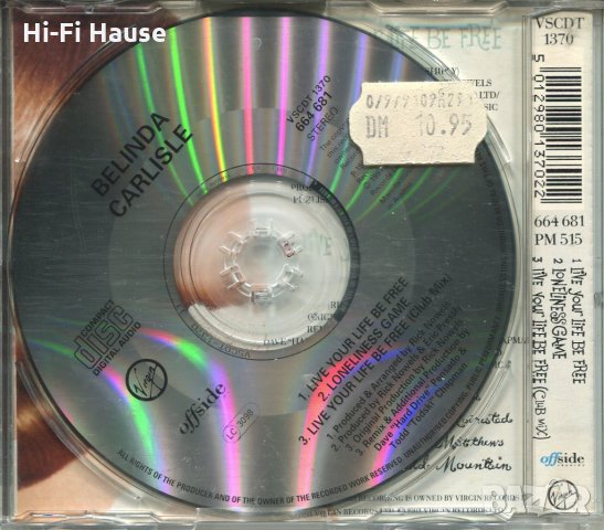 Belinda Carlisle-Live your Life be Free, снимка 2 - CD дискове - 34481898