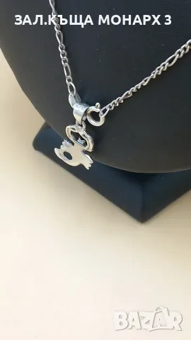 сребърен ланец, снимка 5 - Колиета, медальони, синджири - 49487650