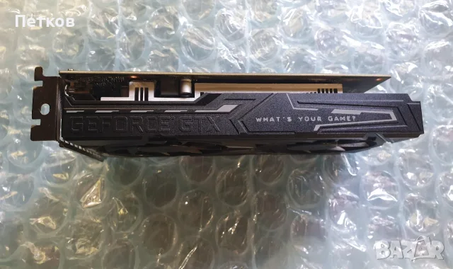 Видеокарта KUROUTOSHIKOU GTX 1650 EX 1-Click OC 4GB GDDR6, снимка 4 - Видеокарти - 56242403