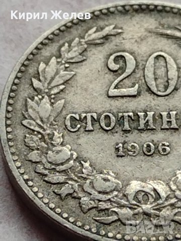МОНЕТА 20 стотинки 1906г. ЦАРСТВО БЪЛГАРИЯ СТАРА РЯДКА ЗА НАЧАЛНА КОЛЕКЦИЯ 35897, снимка 4 - Нумизматика и бонистика - 39416432