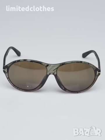 TOM FORD Tyler Transparent Marble Oval Sunglasses Слънчеви Очила, снимка 2 - Слънчеви и диоптрични очила - 42223143