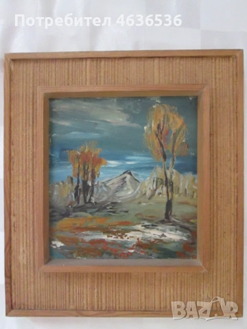 Картина масло, фазер,23х20см.