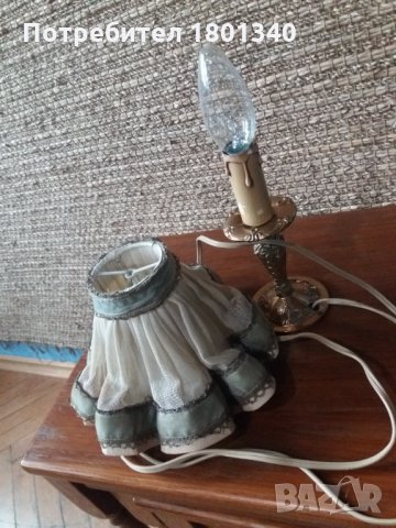  Ретро Настолни лампиони- красиви с дантели , снимка 7 - Настолни лампи - 30838714